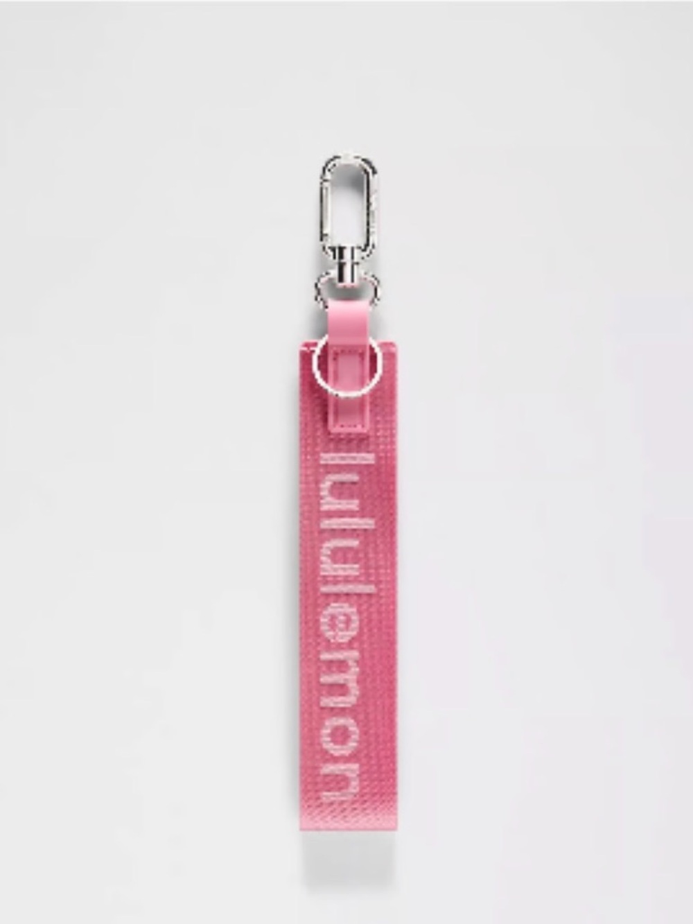 Lululemon Never Lost Keychain- Candy Cloud/Pink Pearl/Silver NWT